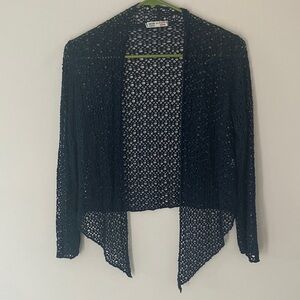 Navy Open-Knit Cardigan S/M